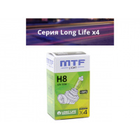 Фото товара - Лампа MTF light H8 12v 35w  Long life х4