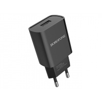 Фото товара - Зарядное устройство сетевое 1USB 2.1А, черный BOROFONE